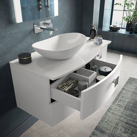 Sarenna 1000mm Wall Hung with Marble Worktop