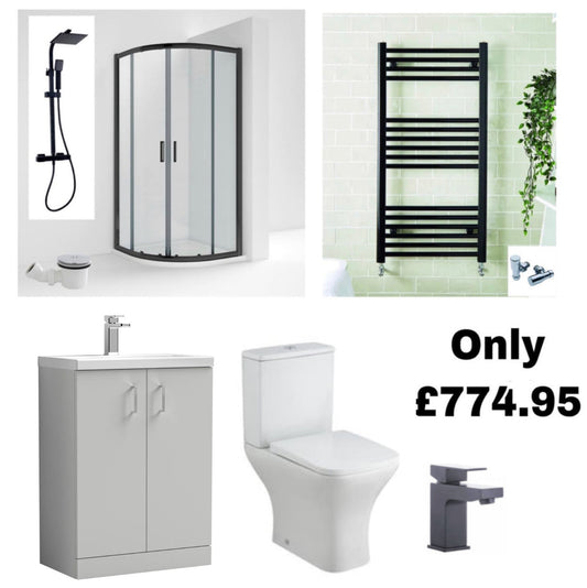 Stunning Matt Anthracite Shower room deal £774.95