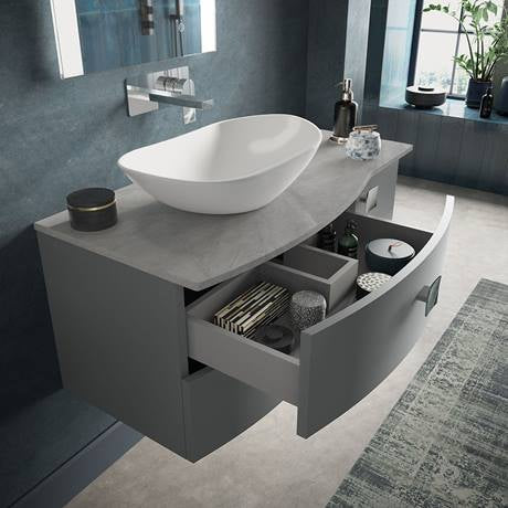 Sarenna 1000mm Wall Hung with Marble Worktop