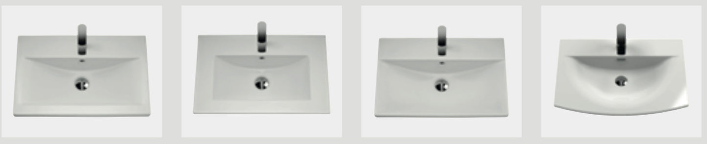 Arno 500/600mm 2 Door Floor Standing Basin Cabinet. Various Colours