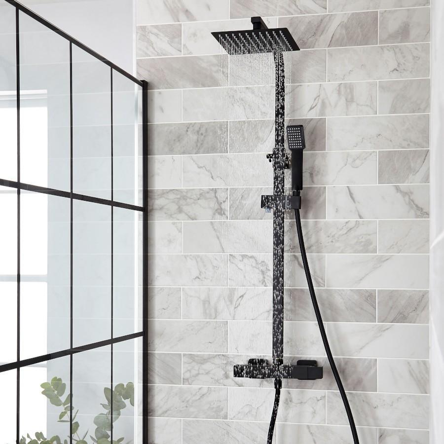Nero Square Shower