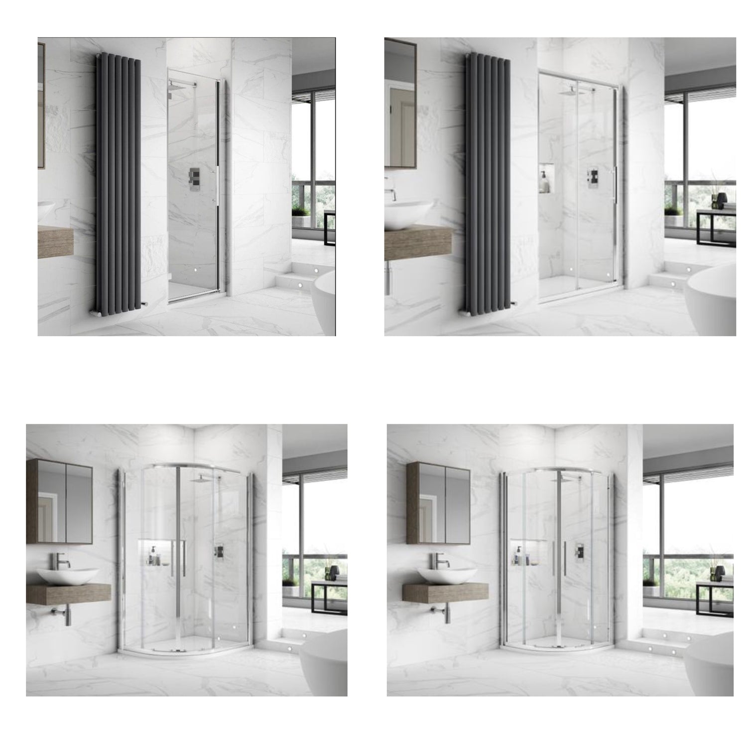 Hudson Reed Apex 8mm Enclosures Collection