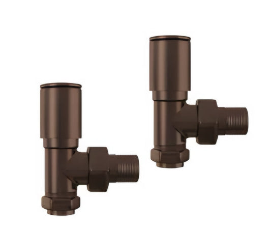 Alan T. Carr Brushed Bronze Angled Valves
