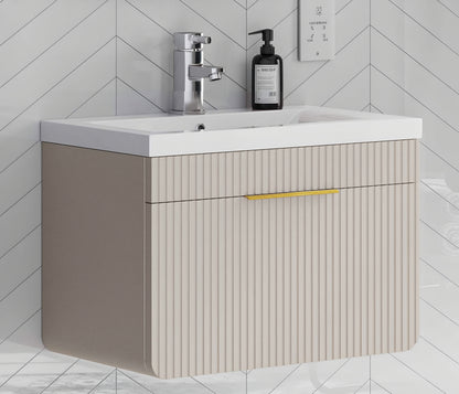 Alan T. Carr Aviary Wall Hung 2 Drawer Unit & Basin