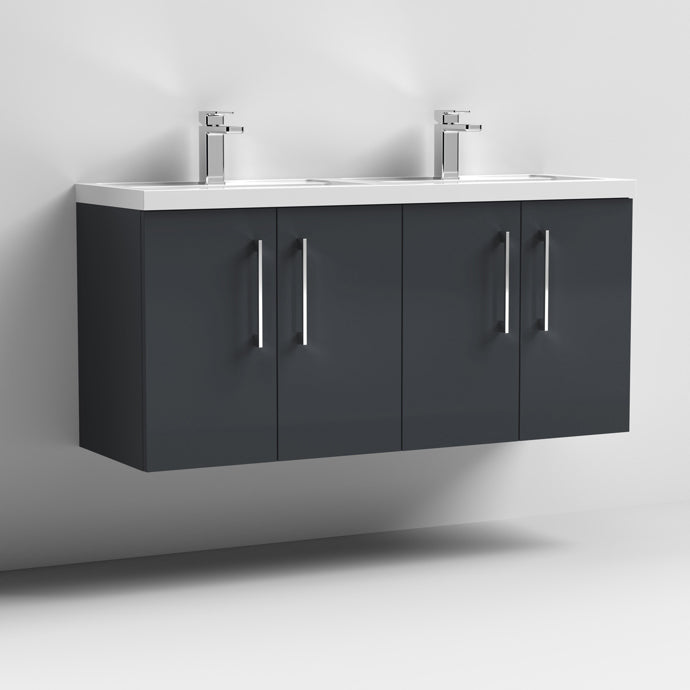 Arno 1200mm Wall Hung 1 Drawer/2 Drawer/1 Door Basin Cabinets