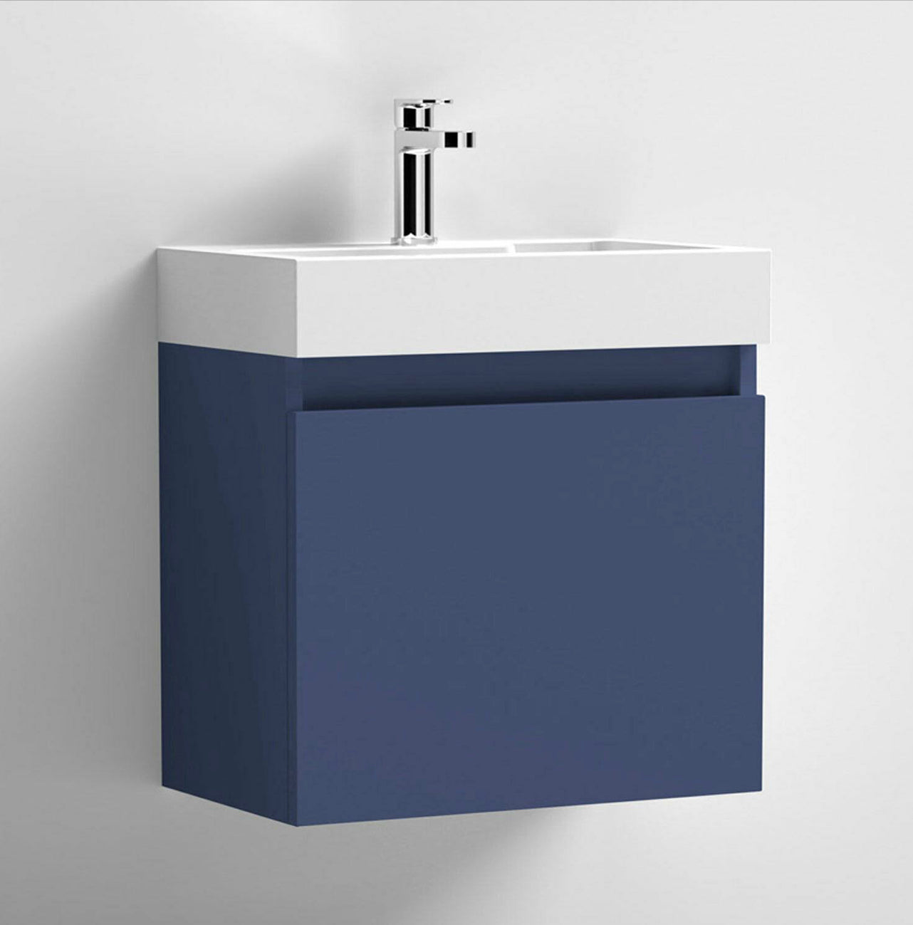 Merit Slimline 500mm Wall Hung Vanity and Basin