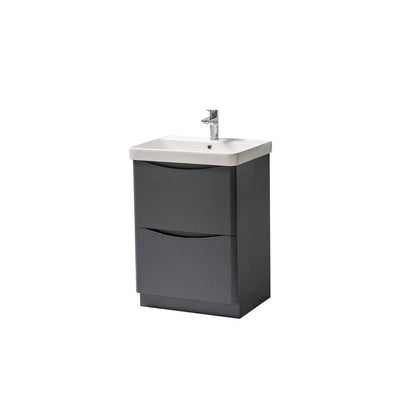 Iyla Waterproof Gloss Grey Floor Standing