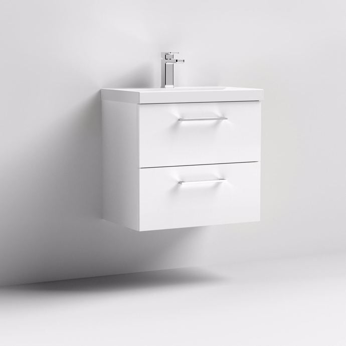 Arno 600/800mm 2 Drawer Wall Hung Basin Cabinet