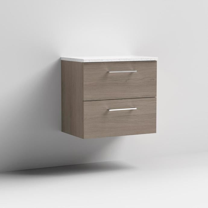 Arno 600/800mm 2 Drawer Wall Hung Worktop