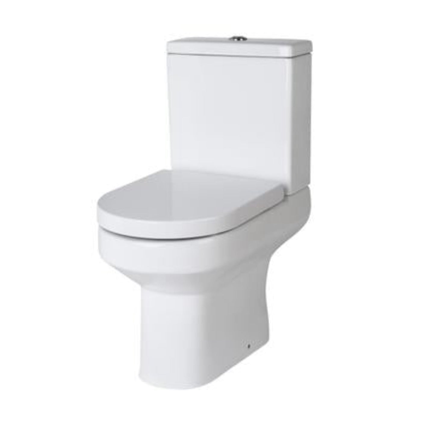Isla Round Flush To Wall Pan, Cistern & Soft Close Seat