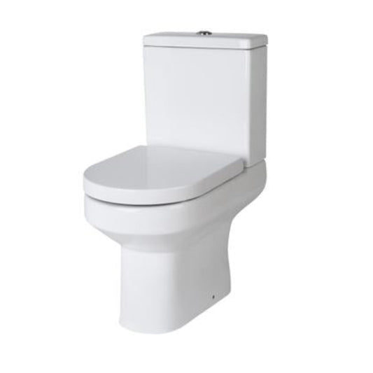 Isla Round Flush To Wall Pan, Cistern & Soft Close Seat