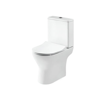 Nuie Freya Compact Rimless Pan, Cistern & Soft Close Seat