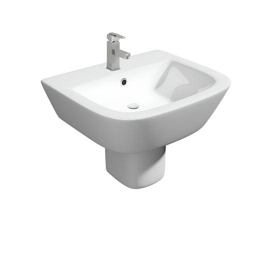K Vit Project Round  Basin With Semi Pedestal