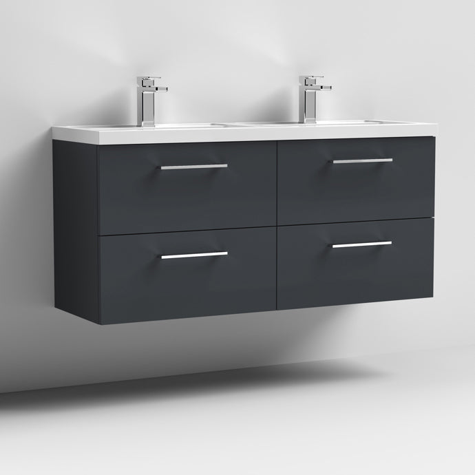 Arno 1200mm Wall Hung 1 Drawer/2 Drawer/1 Door Basin Cabinets