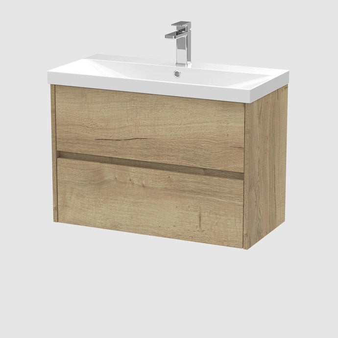 Havana 500/600/800mm 2 Drawer Wall Hung Basin Cabinet