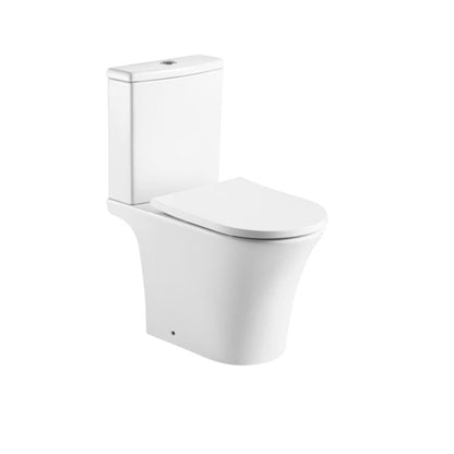 K Vit Kameo Comfort Height Rimless WC Pan, Cistern and Soft Close Seat