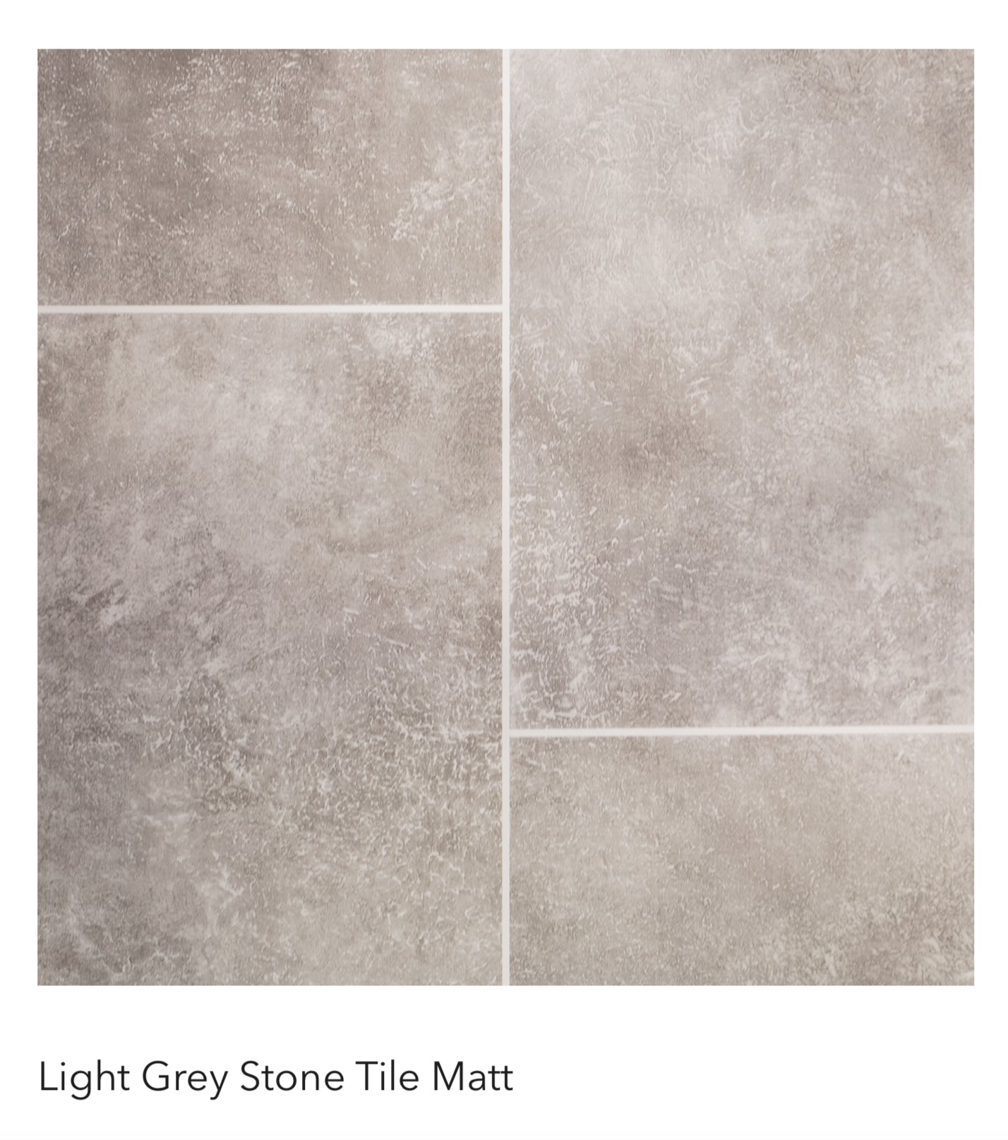 Light Grey Stone Tile Matt