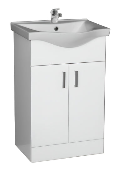 Alan T. Carr Broadway Floor Standing 1/2 Door Unit & Basin White