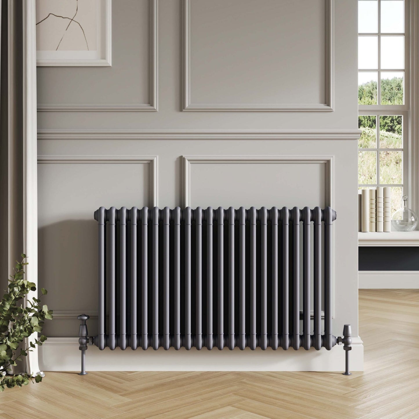 Scudo 2 & 3 Column Anthracite Horizontal Radiators