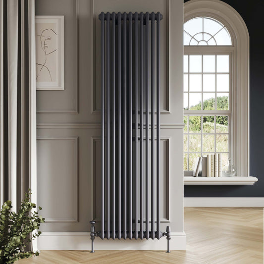 Scudo 2 Column Anthacite Vertical Radiators