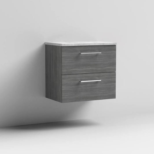 Nuie Arno 600/800mm 2 Drawer Wall Hung Worktop