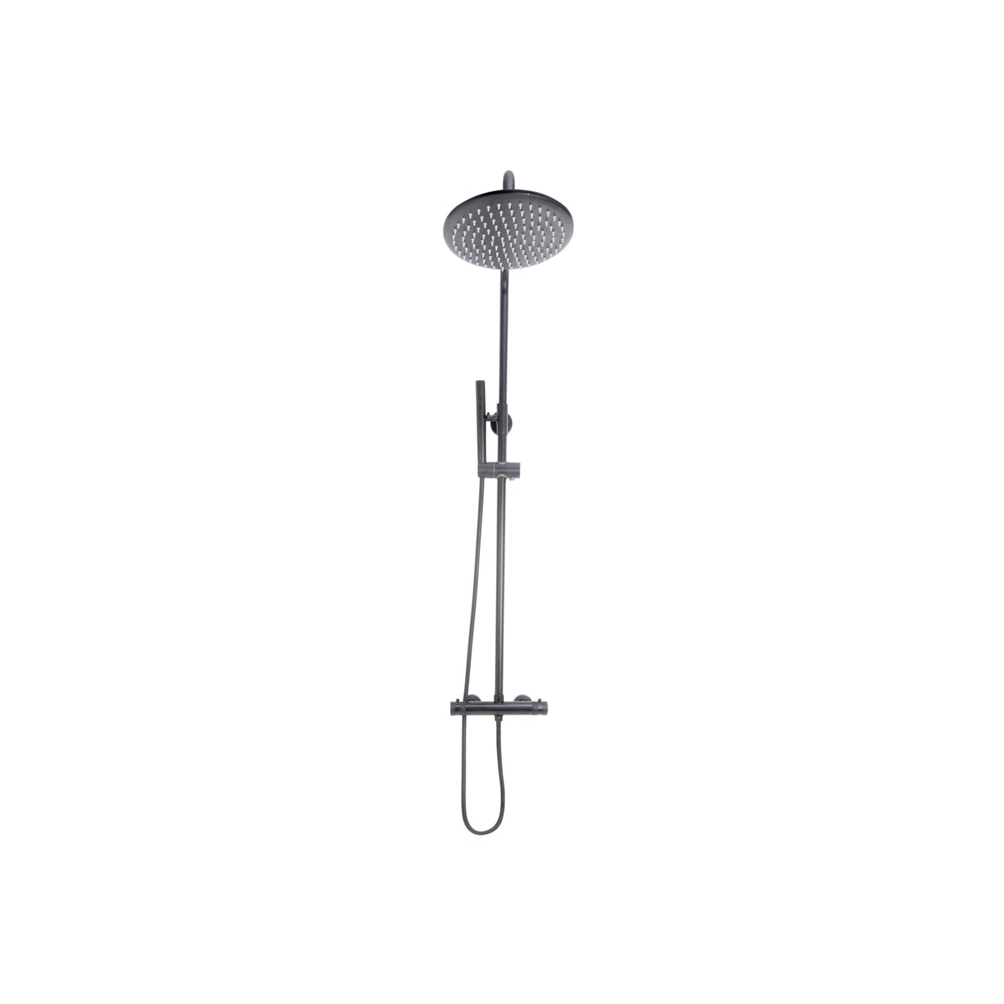 Scudo Core Gunmetal Round Rigid Riser Bar Showers
