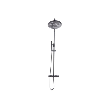 Scudo Core Gunmetal Round Rigid Riser Bar Showers