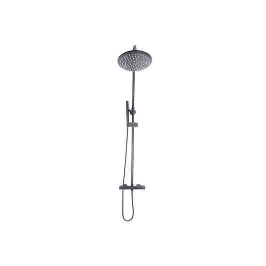 Scudo Core Gunmetal Round Rigid Riser Bar Showers