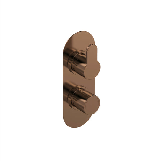 Nuie Arvan Brushed Bronze Round Showers