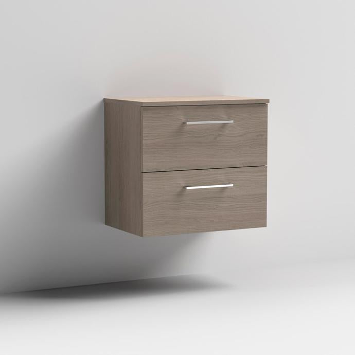 Arno 600/800mm 2 Drawer Wall Hung Worktop