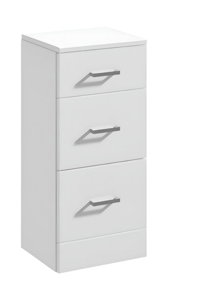 Alan T. Carr Classic Floor Standing 3 Drawer Unit White