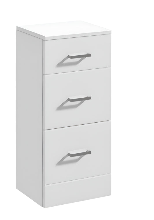 Alan T. Carr Classic Floor Standing 3 Drawer Unit White