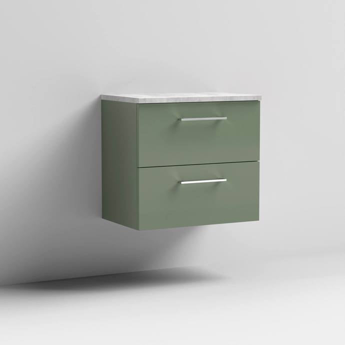 Arno 600/800mm 2 Drawer Wall Hung Worktop