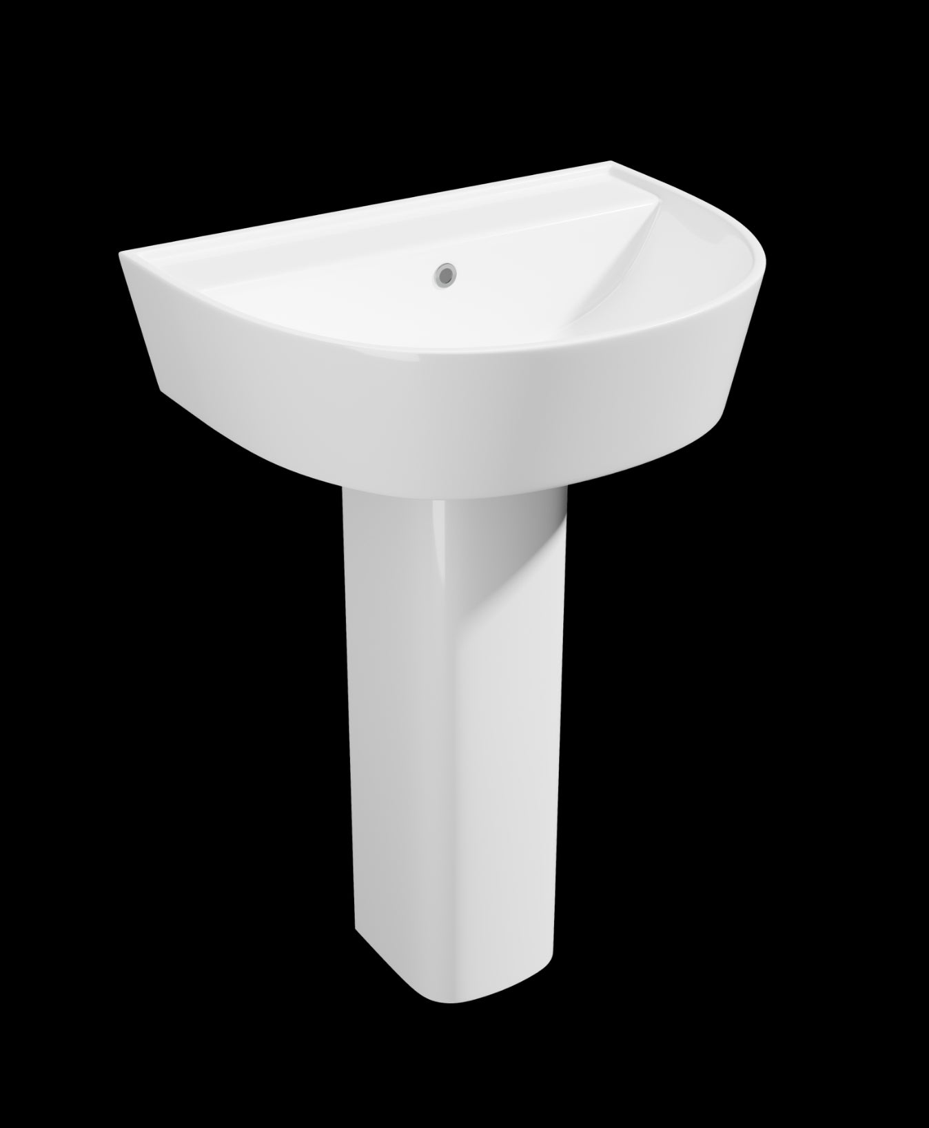 Genoa 550mm 1th Basin & Pedestal