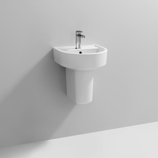 Provost 420mm 1 TH Basin & Semi Pedestal