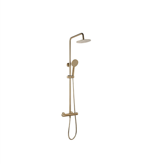 Giavani Nova Round Twin Brass Shower Shower