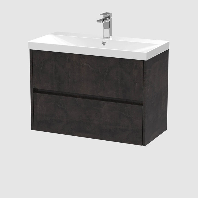 Havana 500/600/800mm 2 Drawer Wall Hung Basin Cabinet