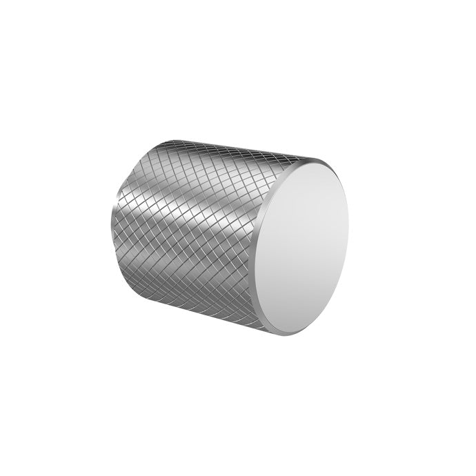 Knurled Knob Chrome H114