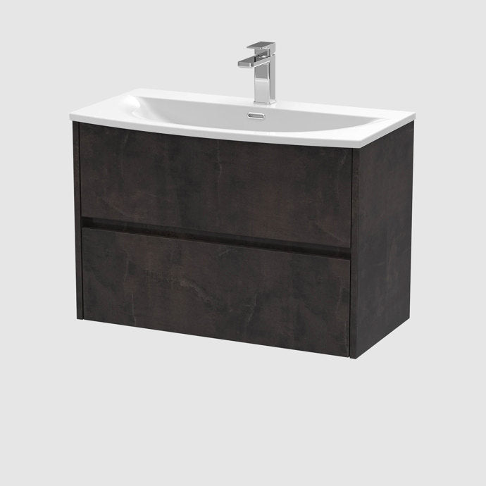 Havana 500/600/800mm 2 Drawer Wall Hung Basin Cabinet