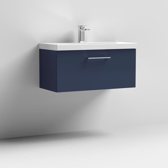 Arno 600/800mm 1 Drawer Wall Hung Basin Cabinet