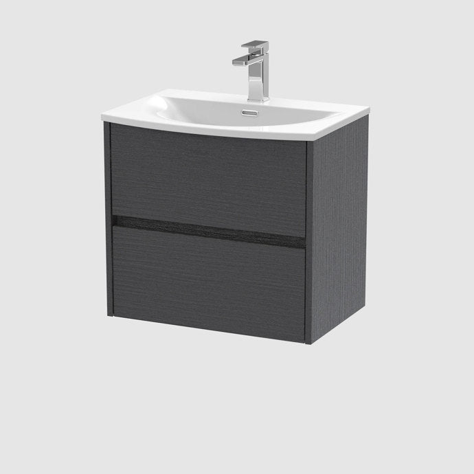 Havana 500/600/800mm 2 Drawer Wall Hung Basin Cabinet