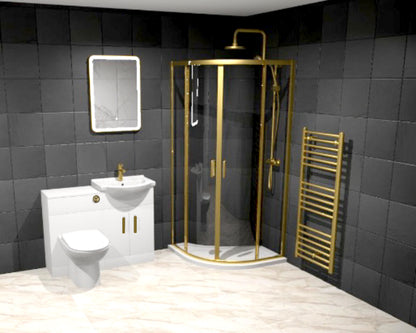 Brushed Brass Quadrant with Mayford Furniture Deal