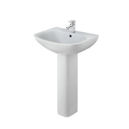 Nuie Ava 545mm Basin & Pedestal