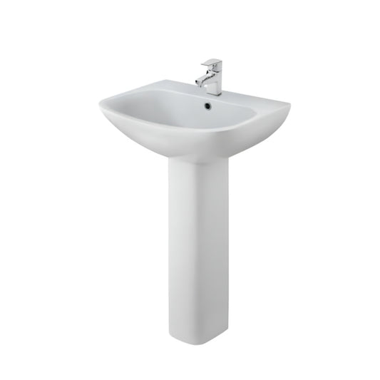 Nuie Ava 545mm Basin & Pedestal