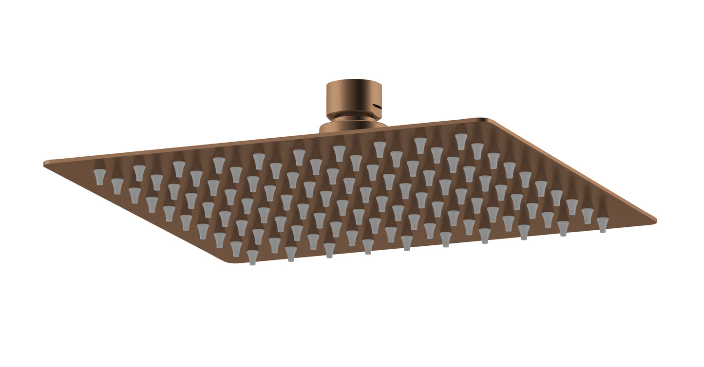 Windon Brushed Bronze Square Showers