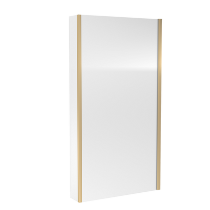 Nuie Brushed Brass Bath screens