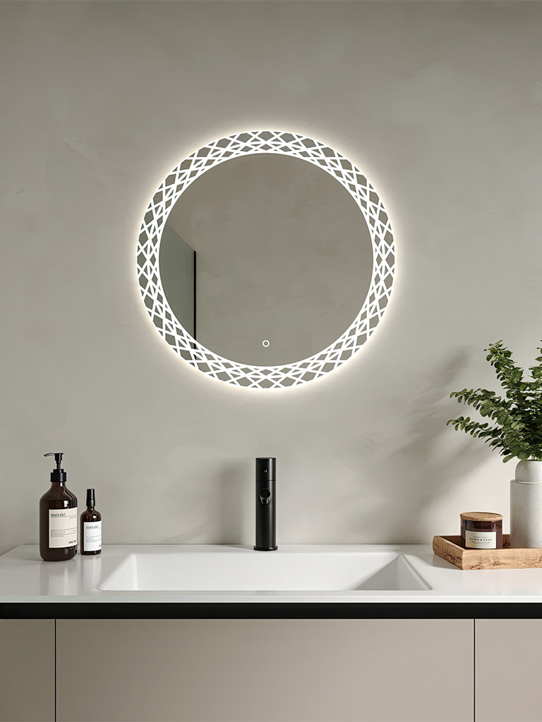 Giavani Halo 600/800mm Steam Free Colour Changing Mirror