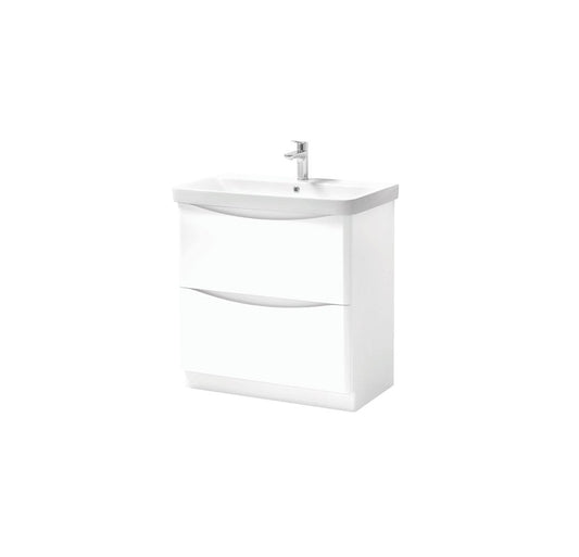 Nevis Matt White 500/600mm Floor Standing Basin/Unit
