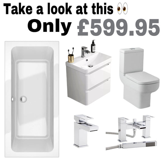 Full Double Ended Bathroom Suite Offer