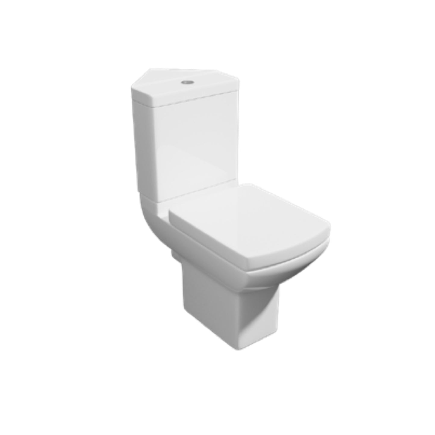 Project Round  Pan With Corner Cistern & Soft Close Seat